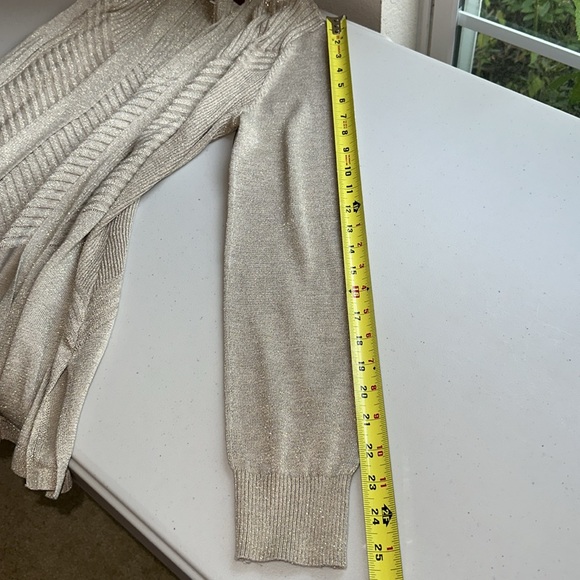 Shimmering Gold Women's Cardigan - Picture 8 of 14